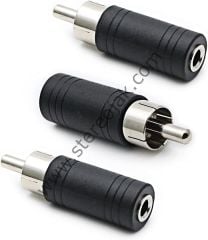 3.5mm Mono Jack (Dişi)  RCA Plug (Erkek) Çevirici Aparat - 1.Kalite