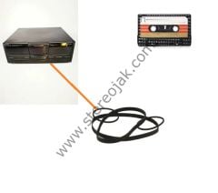 Kenwood X-58   Kaset  Çalar  Lastik Seti  ( Kenwood X58 )   (Stereo Double Auto Revers Cassette Deck   Uyumlu  4 lü Lastik Seti )