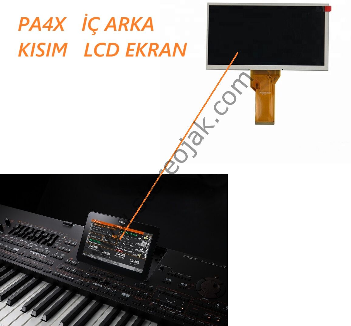 PA4X   İÇ ARKA KISIM   LCD EKRAN.