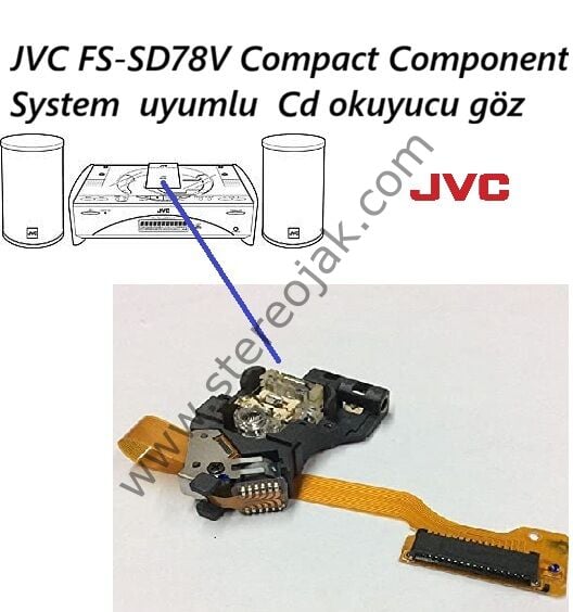 JVC FS-SD78V Compact Component System  uyumlu  Cd okuyucu göz