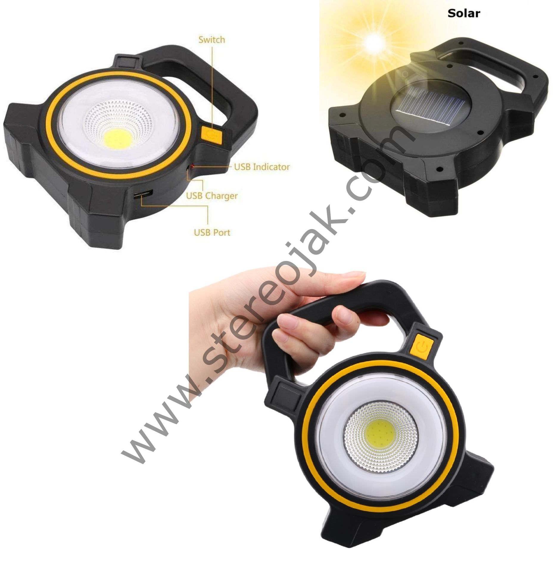 10W  Ufak Ebat  Solar (Güneş Enerjisi )  Şarj Edilebilir  Ortam Aydınlatma Ledi  ( Beyaz Işık  )