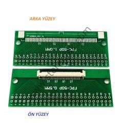 FPC-50P  0.5MM    50 PIN  UYGULAMA BORDU