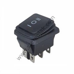 Üç Konumlu Büyük Körüklü Su Geçirmez Anahtar ON-OFF-ON Kaliteli 6 Pin