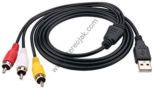 USB  3 RCA    KABLO  1 METRE