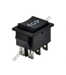 Ok İşaretli Üç Konumlu Yaylı Büyük Anahtar 6 Pin Kaliteli ON-OFF-ON
