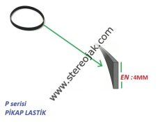172 mm çap pikap lastiği. En:4mm , İkiye Katlı Şekilde 27.4 Cm (1.SINIF PİKAP LASTİĞİ)