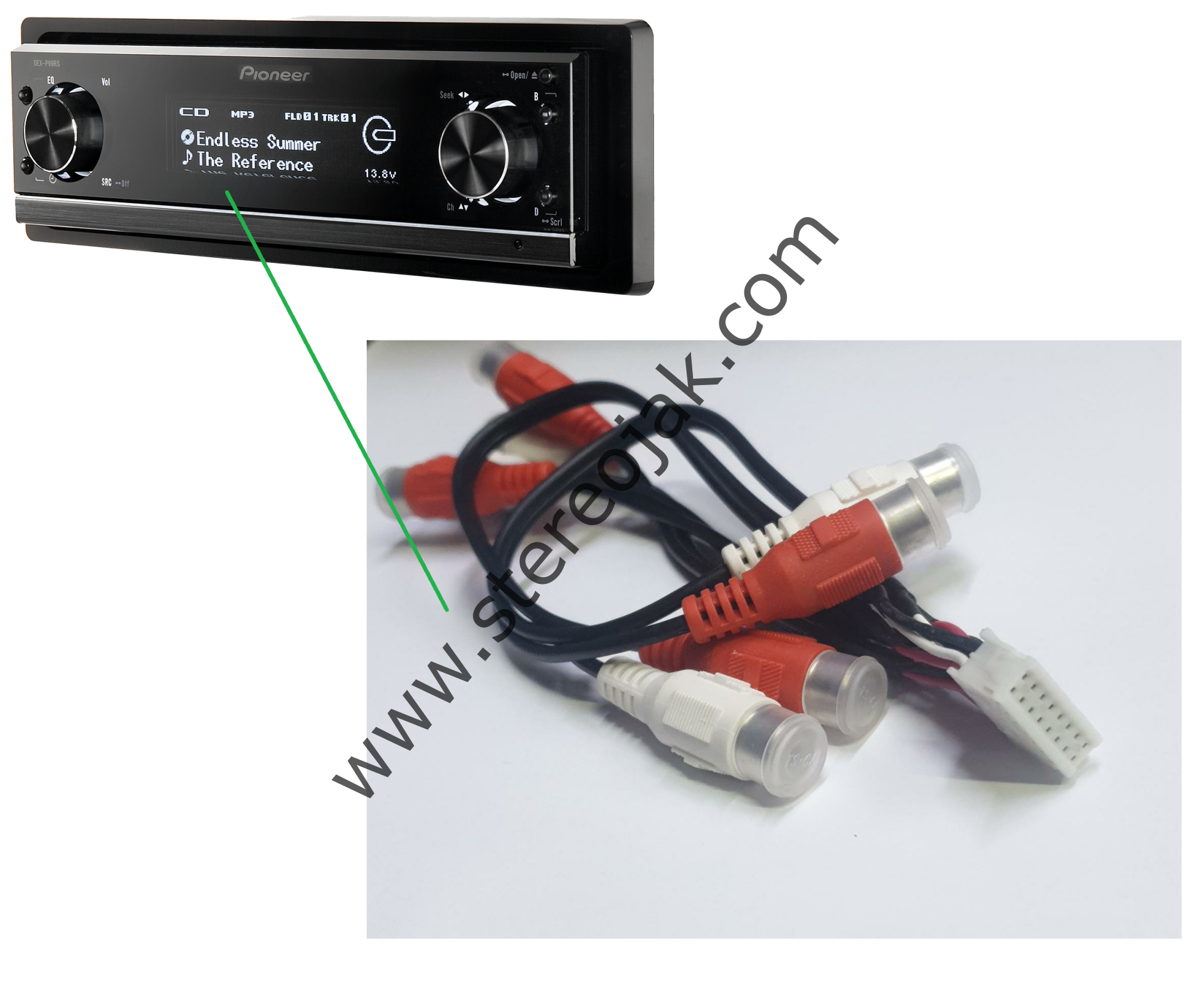 DEH-P01   DEHP01  RCA KABLOSU   ( 8 + 8  )   16 PİN