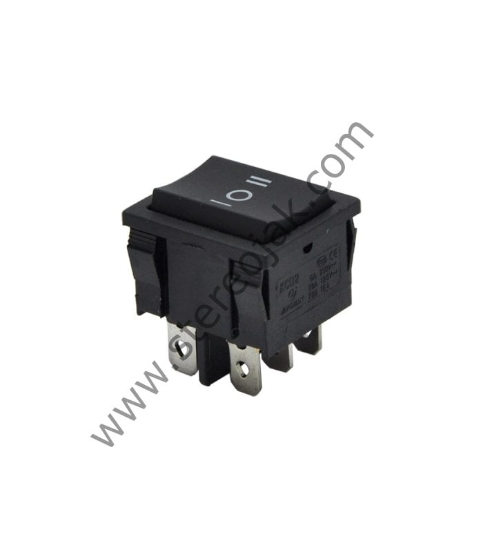 Geniş Işıksız Anahtar ON-OFF-ON 6 Pin Kaliteli
