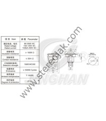 Yuvarlak Anahtar 4 Pin ON-OFF Kaliteli