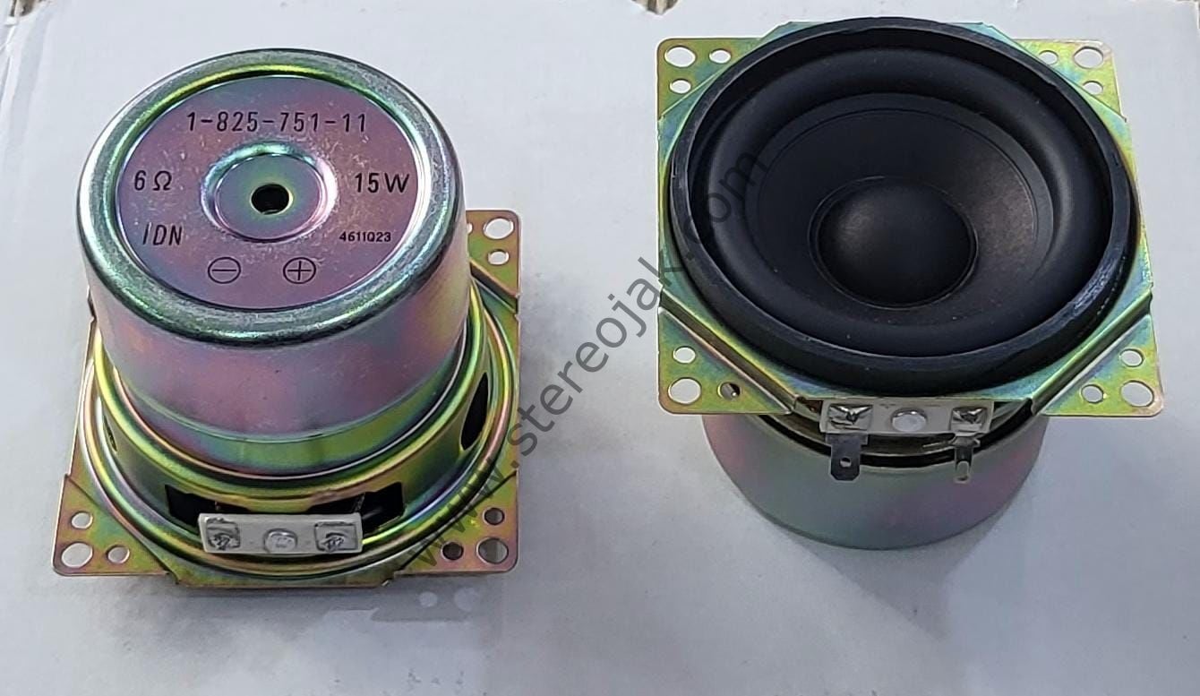 6 OHM - 15 Watt   , 80x80x65  Kare Woofer Hoparlör  (   1.Kalit e )    MADE IN INDONESIA ( ENDONEZYA )