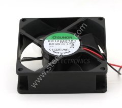 SUNON  KD1208PTB1 8CMX8cmX2.5CM   8025 DC 12V 1.7W 2 KABLO RULMANLI