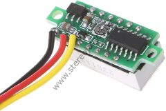 0-100 Volt ,  3 Kablolu , DC Voltmeter , 0.28inch , Voltmetre