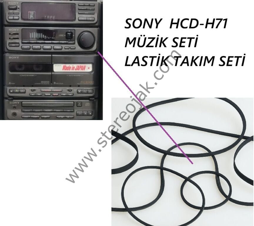 SONY  HCD-H71 MÜZİK SETİ   LASTİK TAKIM SETİ