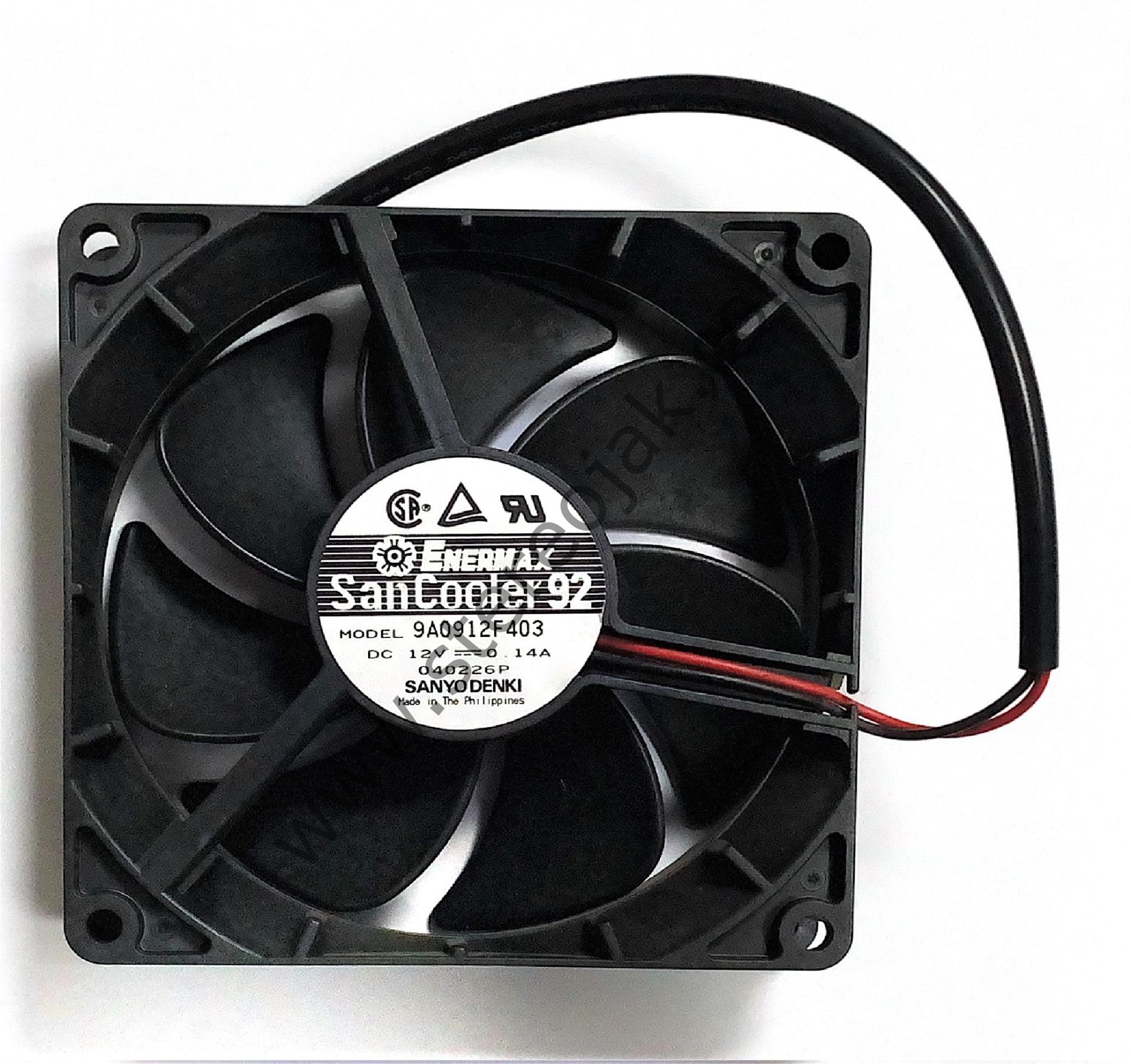 ENERMAX 12v 0.14A 90X90X25 , 9A0912F403 2 Kablo