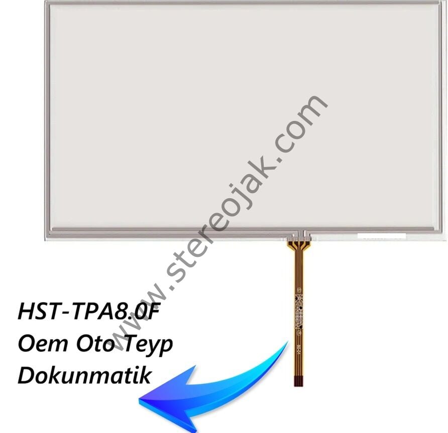 HST-TPA8.0F     OTO TEYP  DIŞ  ÖN YÜZEY   DOKUNMATİK  BÖLÜM