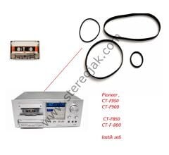 Pioneer , CT-F950  CT-F900   CT-F850  CT-F-800        Kaset  Mekanik Lastik seti