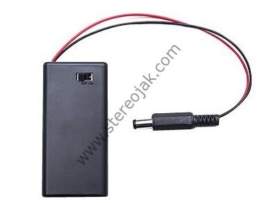 9V Pil Yuvası - Kutulu ve Anahtarlı