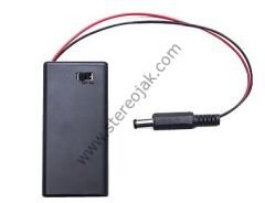 9V Pil Yuvası - Kutulu ve Anahtarlı