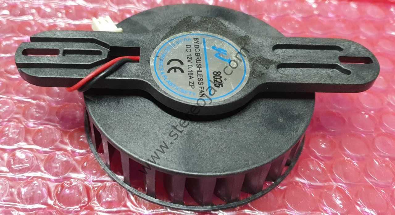 ARAÇ BUZDOLABI FANI 80MM  12 VOLT  BY 8025 DC BRUSHLESS FAN  ( JY 8025  DC 12V 0.16A ZP ) 