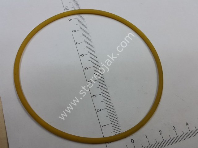 Dıştan dışa 9.5 cm  çapında  3MM eninde  yuvarlak tip silikon   lastik