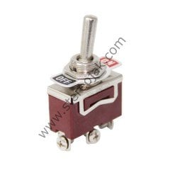 Çubuklu Anahtar , Toggle Switch , 3 Pin , ON-OFF , 12 mm , Vida Ayak , Kaliteli