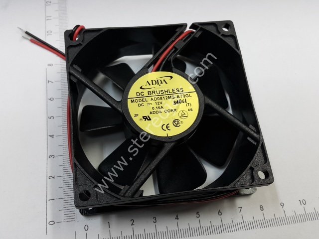 Adda dc brushless   AD0812MS-A70GL  DC12V 0.15AMPER 2 KABLOLU  8X8X2.5CM  FAN