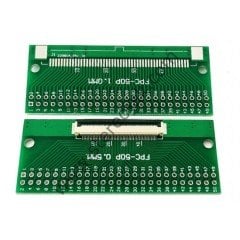 50 pin flat kablo yuvası lehim tipi bord
