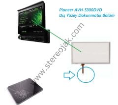 Pioneer AVH-5300DVD   Indash Teyo    Dış  Yüzey  Dokunmatik Bölüm