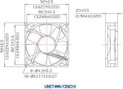 9CM 24 VOLT EVERCOOL EL BEARING RULMANLI