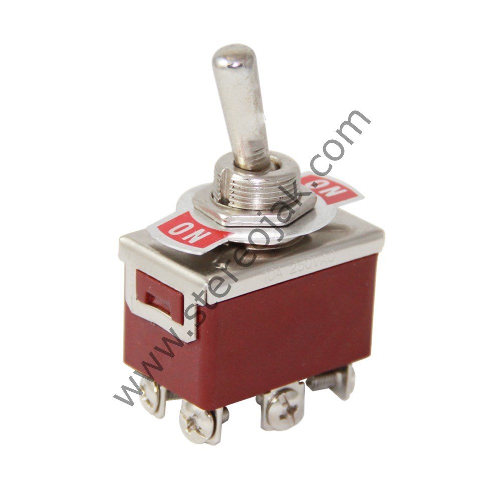 Çubuklu Anahtar , Toggle Switch , 6 Pin , ON-OFF , 12 mm , Vida Ayak , Kaliteli