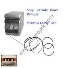 Sony   VX90AV  (  HCD-VX90AV )      Müzik Seti  Kaset Bölümü Lastik Seti