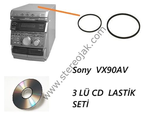 Sony VX90AV      HCD-VX90AV     3LÜ  CD BÖLÜMÜ    LASTİK  SETİ