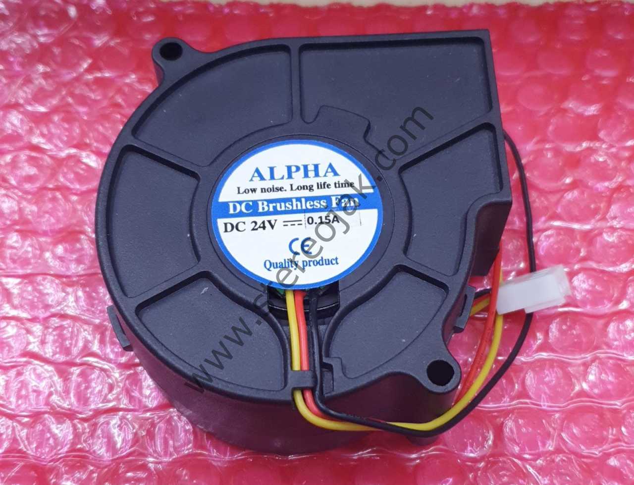 ALPHA 75MM X 30MM    DC BRUSHLESS  BLOWER FAN  DC24V 0.15AMPER