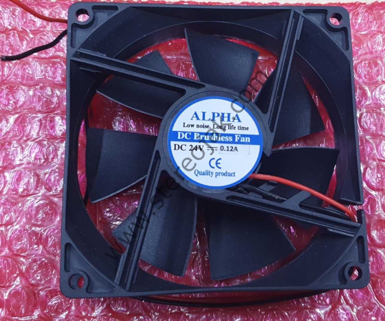 ALPHA 9CM  DC BRUSHLESS   FAN  DC24V 0.12 AMPER