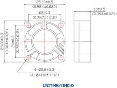 2.5CM 5 VOLT PANASONIC FAN