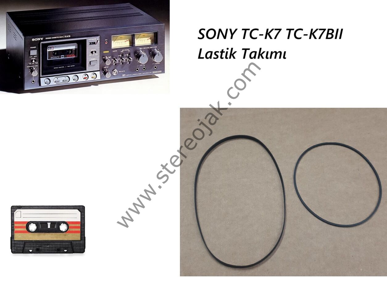 SONY TC-K7 TC-K7BII  Lastik Takımı