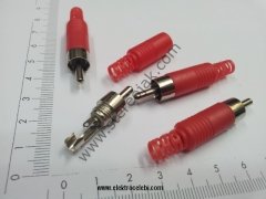 Tos Fiş , RCA JAK Kaliteli (4 Renk) KIRMIZI