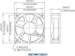 12X12X38 DC 12V ÇİFT RULMANLI FAN