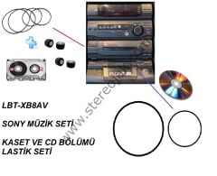 LBT-XB8AV SONY MÜZİK SETİ İÇİN KASET VE CD BÖLÜMÜ LASTİK SETİ
