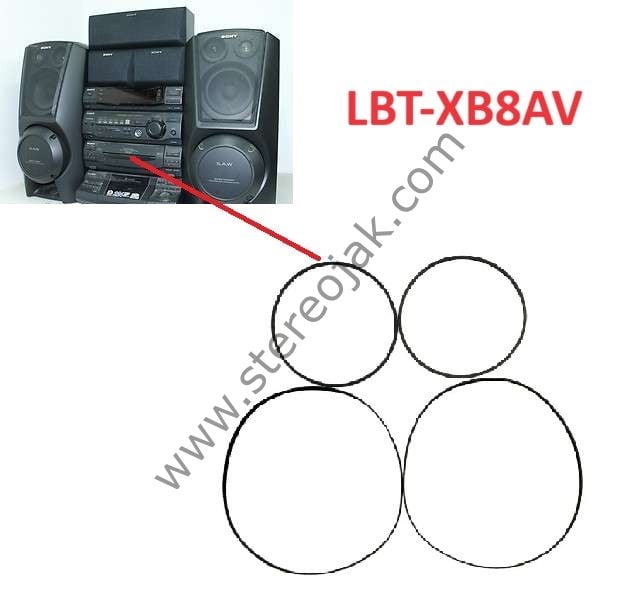 LBT-XB8AV   SONY MÜZİK SETİ  İÇİN   KASET VE CD BÖLÜMÜ  LASTİK SETİ      ( CD VE KASET BÖLÜMÜ İÇİN SEÇENEK KISMINDA ÜRÜN SEÇİNİZ ) KASET  LASTİK SETİ  ( A ve B bölümü için )
