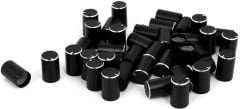 10 mm x 15 mm , Metalik POT Düğmesi  Siyah