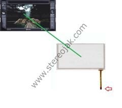 Roadstar RD8100 uyumlu  dış kısım  dokunmatik   ( TIANMA-60S-060047 )  (  TIANMA-60S-SY-060029  )