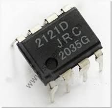 JRC NJM2121D DIP-8 IC OPAMP DUAL W/SW 2IN/1OUT 8DIP