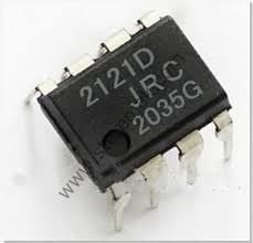 JRC NJM2121D DIP-8 IC OPAMP DUAL W/SW 2IN/1OUT 8DIP