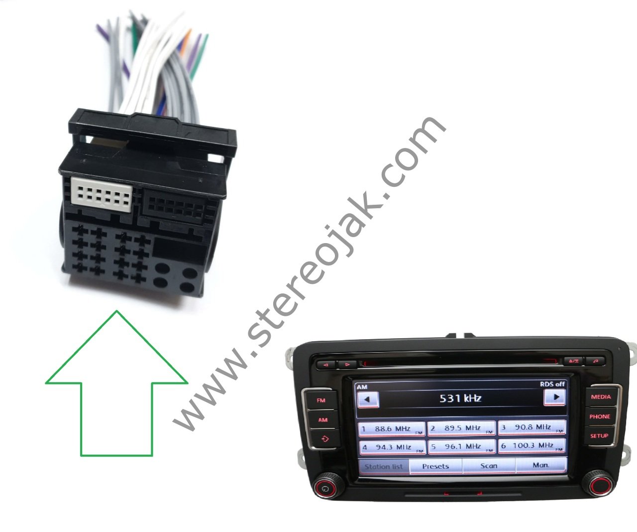 RCD510     RCD 510  VOLKSWAGEN  TEYP SOKET