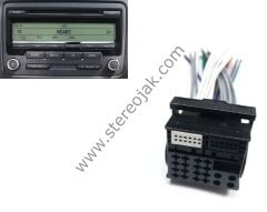 RCD 310 radyo-CD-MP3 çalar   VW-1K0 035 186 AA   BP-7 647 201 360  (  FD 4210 )    Volkswagen teyp arka soketi   Passat oem teyp arka soketi
