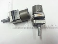 ALPS  JAPAN   MOTORLU POTANS 100KBX2   STEREO MOTORLU POTANS        ALPS  445T  SERİSİ , ORJINAL