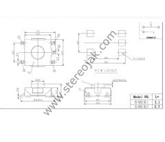 6mmx6mmx2.5mm     5 bacak smd switch