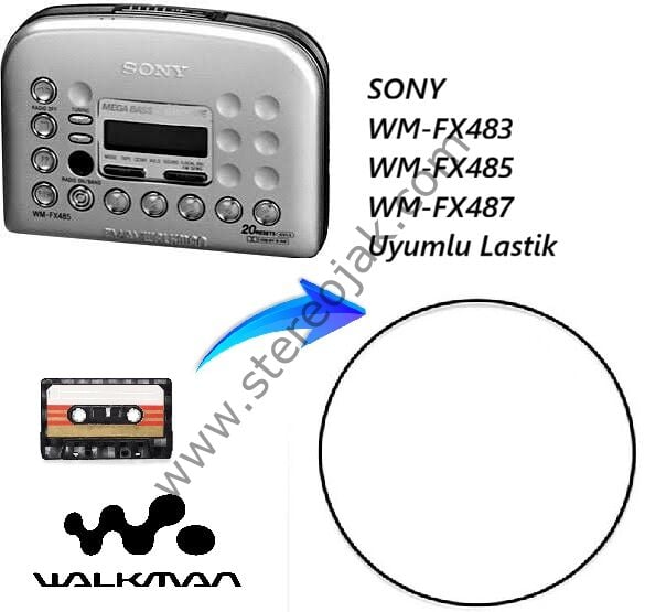 SONY  WM-FX483  WM-FX485  WM-FX487 Uyumlu Lastik