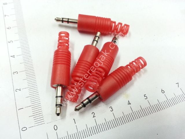 3.5mm kırmızı stereo jak 10 ADET